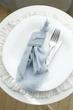 Салфетка хлопковая для сервировки VTILENE Light Dusty Blue - изображение 1