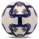 Мяч футбольный №5 20 панелей машинная сшивка термосклеивание полиуретан HYBRID SOCCER STAR TO-TOWN белый-синий FB-4464 - изображение 2