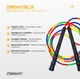 Скакалка EasyFit FreeRope бисерная 2.7 м Мультиколор (56003729) - изображение 5