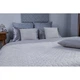 Двустороннее декоративное покрывало “Velour” Ice, Серый, 150x220 см, Полуторный - изображение 6