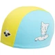 Шапочка для плавания детская Arena Friends Kids Polyester Cap (003994-310) полиэстер, 2-5 лет Голубо-желтый - изображение 2