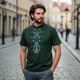 Футболка вышиванка мужская трикотажная Симфония XXL Хаки - изображение 1
