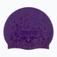 Шапочка для плавания Arena Shine Cap (009386-200) силикон, для тренировок и соревнований,Violet/plum - изображение 6