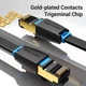 Патч-корд Vention Flat Cat8 Ethernet Patch Cable 1.5м Black (IKCBG) - зображення 9