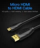 Кабель HDMI-microHDMI v.2.0 Vention 4K 60Hz 18Gbps HDR Video Dolby Audio 1.5m Black (VAA-D03-B150) - изображение 4