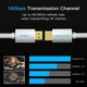 Кабель HDMI Vention Cotton Braided HDMI Cable 1M Silvery Metal Type (AABIF) - зображення 3