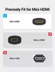 Кабель HDMI Vention mini-HDMI to HDMI-A Male 4K HD 1.5M Black (VAA-D02-B200) - зображення 3