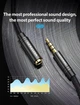 AUX аудио кабель удлинитель Vention Audio 3.5мм Metal Type 5 м Black (BHBBJ) - изображение 6