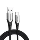 Кабель Vention Cotton Braided USB 2.0 A Male to C Male 3A Cable Aluminum Alloy 2M Gray (CODHH) - зображення 2