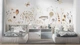 Фотообои флизелиновые Print-walls Сад бабочек 0848 300×250 см (Ш×В) - изображение 1