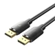 Кабель Vention DisplayPort Male to Male 4K HD 4K 60Hz Cable 1M Black (HAKBF) - зображення 1