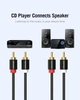 Кабель Vention 2RCA Male to Male Audio Cable 1M Black Metal (VAB-R06-B100) - зображення 3