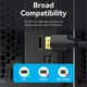 Кабель Vention DisplayPort Male to Male 4K HD 4K 60Hz Cable 1M Black (HAKBF) - зображення 11