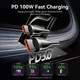 Кабель Vention USB 2.0 C Male to C Male 5A 100W PD 3.1 E-Marker Cable 1.2m Black Zinc Alloy Shell (CTXBAV) - изображение 4