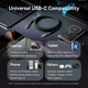 Кабель Vention USB 2.0 C Male to C Male 5A 100W PD 3.1 E-Marker Cable 1.2m Black Zinc Alloy Shell (CTXBAV) - изображение 11