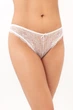 Женские трусы бразилиана кружевные Giulia Albina 2309/21 M White-whispe, изящные трусики, с сеточкой, комфортное белье - изображение 2