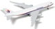 Колекційна лита металева модель пасажирського літака 1:300 Boeing 747 Malaysia Airlines 21 см - зображення 7