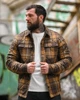 Утепленная рубашка-куртка Woodcutter в клетку мужская фланелевая с утеплителем Slimtex для осени и зимы L - изображение 2