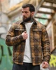 Утепленная рубашка-куртка Woodcutter в клетку мужская фланелевая с утеплителем Slimtex для осени и зимы L - изображение 6