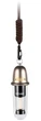Фонарь Naturehike CNK2350ZM010 брелок кемпинговый 20-100 лм USB-C IPX4 анодированный алюминий brown - изображение 1