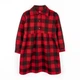Платье с начесом Dexter`s в клетку plaid 122 см красный - изображение 1