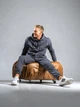 Спортивный костюм мужской на молним демисезонный Teamv Oversize ZIP графит M - изображение 7