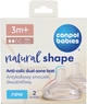 Соска силиконовая Canpol Babies Natural Shape антиколиковая двухзонная 3+ месяцев Медленная 2 шт (21/751) - изображение 2