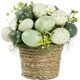 Великодня прикраса Homla Easter Joy з яйцями в горщику 18x18x18см (5906496725609) - зображення 1