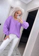 Свитер женский вязаный сиреневый 48-58 с1524.5047 - изображение 3