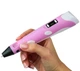 3D-ручка No Brand 3D-Pen LCD Рожевий (2104619157) - изображение 4