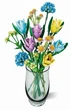 Конструктор No Brand Flower Bouquet Tulip 837 деталей Різнокольоровий (2104619188) - изображение 1