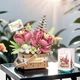 Конструктор No Brand Pink Tenderness Flower Basket 395 деталей Різнокольоровий (2104619291) - изображение 5