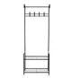Вешалка напольная RIAS RD-1803 с полками на 2 яруса 165x60x35 см Black (3_08020) - изображение 1