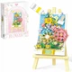 Конструктор No Brand Floral Easel Pink Art Bouquet 1208 деталей Різнокольоровий (2104619313) - изображение 5
