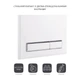 Панель смыва для унитаза Qtap Nest QT0111M08V1384W - изображение 3
