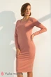 Базовое платье для беременных и кормящих мам Lillian XS Юла Мама Пудровый - изображение 3