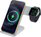 Беспроводное зарядное устройство док-станция Charge Dock Station 2 в 1 для iPhone и Apple Watch Белый - изображение 2