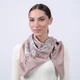 Хустка жіноча LuckyLOOK МЕЛІСА 90х90 см Бежево-білий (916-029) - изображение 4