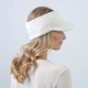 Козирок жіночий LuckyLOOK ZOE One Size Білий (855-564) - изображение 2
