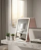 Зеркало для макияжа с подсветкой Xiaomi DOCO Leather case mirror pink (FM001/FM007) - изображение 4