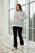 Свитшот в полоску для беременных и кормящих Rimini 2XL-3XL (50-52) Lullababe Белый с черным - изображение 2