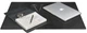 Кожаный бювар для письменного стола из натуральной кожи Crazy Horse настольная накладка для кабинета черный 57181 - изображение 2