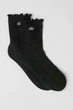 Жіночі шкарпетки Alo Yoga Women's Lettuce Edge Sock розмір M/L чорні A0660W013 - изображение 1