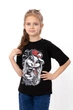 Футболка для дівчинки oversize з малюнком кролика-дівчинки Носи своє 110 Чорний (p-19452-231052) - изображение 1
