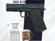 Пневматический пистолет SAS K18 Blowback + 10 баллончиков + 500 шариков - изображение 1