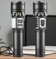 Потужний акумуляторний ліхтар NIGHT VISION Fluorescence 5000 лм, ручний LED ліхтар TG+COB з 9 режимами, зумом, магнітом та Power Bank, водозахищений пошуковий ліхтар із зарядкою USB Type-C - зображення 4