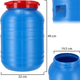 Plastikowa beczka do kiszenia Kadax 30 L Niebieska (K3892) (5903699429150) - obraz 2
