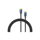 Кабель мультимедійний HDMI M to HDMI M 5.0m 8K cotton braided blue Vention (ALGLJ) - зображення 8