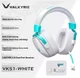 Навушники VALKYRIE VK S1 White Бездротова Ігрова Гарнітура, Радіоканал/Bluetooth/3,5 мм. Знімний Мікрофон, 7.1 Audio, Акумулятор 60 годин. PC/PS4/PS5/Switch/Xbox. ANC - зображення 1