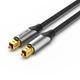 Кабель мультимедійний Optical Toslink 1.0m gray Vention (BAVHF) - зображення 1